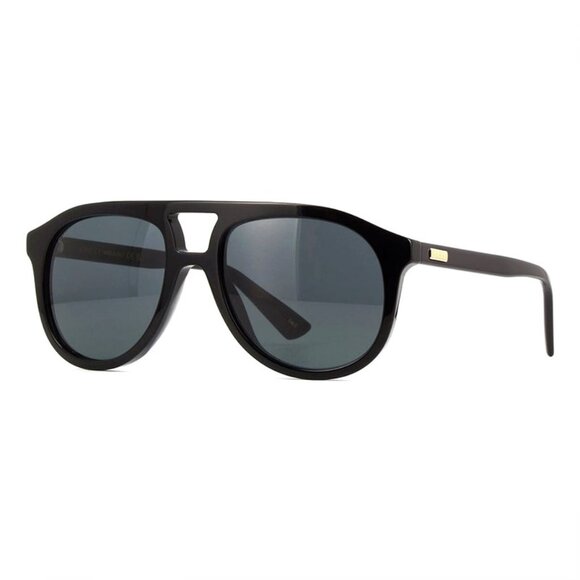 NEW GUCCI AVIATOR SUNGLASSES GUCCI GG1320S 004 BLACK GREY EYEWEAR - Picture 1 of 3